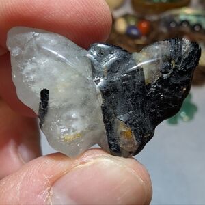 Tourmaline In Quartz Butterfly